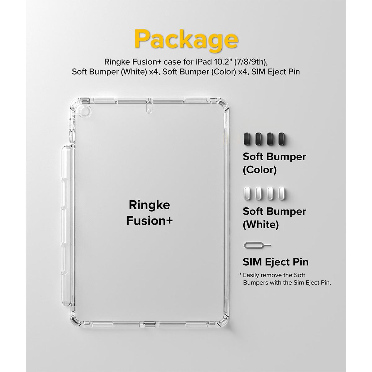 Ringke Fusion+ Clear Case for iPad 9th Gen (10.2″/7/8) - XtraSure | Apple Authorized Reseller in Myanmar