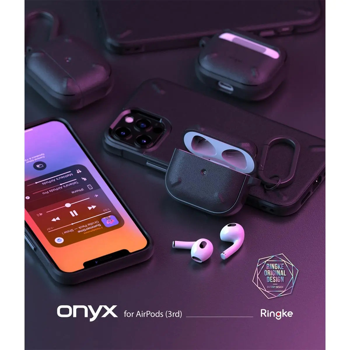 Ringke Onyx Case For AirPods 3 - XtraSure | Apple Authorized Reseller in Myanmar
