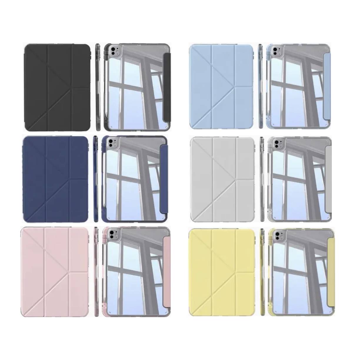 Mutural Clear Pro Folio Case for iPad 11"(A16)/10th Gen - XtraSure | Apple Authorized Reseller in Myanmar