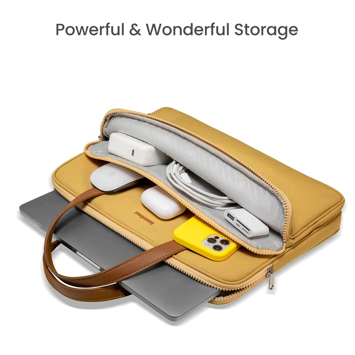 Tomtoc TheHer Laptop Shoulder Bag for MB 12" to 14" (2016-2022) - XtraSure | Apple Authorized Reseller in Myanmar