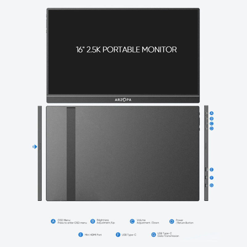 ARZOPA Z1RC 16 inch Portable Monitor