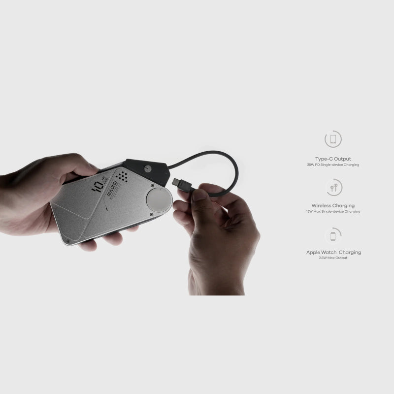 AULUMU M10 10000mAh Multi-Charging Dual-Mag Power Bank