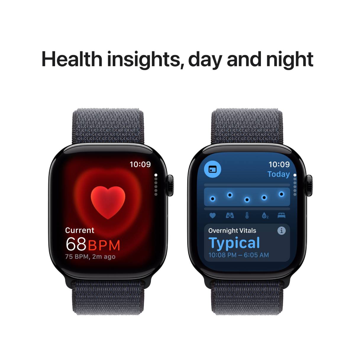 Apple Watch Series 10 GPS, 46 mm Jet Black Aluminium Case with Ink Sport Loop – MWWR3 - XtraSure | Apple Authorized Reseller in Myanmar