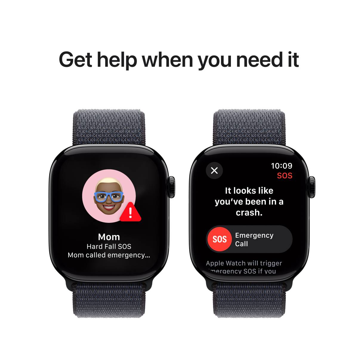 Apple Watch Series 10 GPS, 46 mm Jet Black Aluminium Case with Ink Sport Loop – MWWR3 - XtraSure | Apple Authorized Reseller in Myanmar