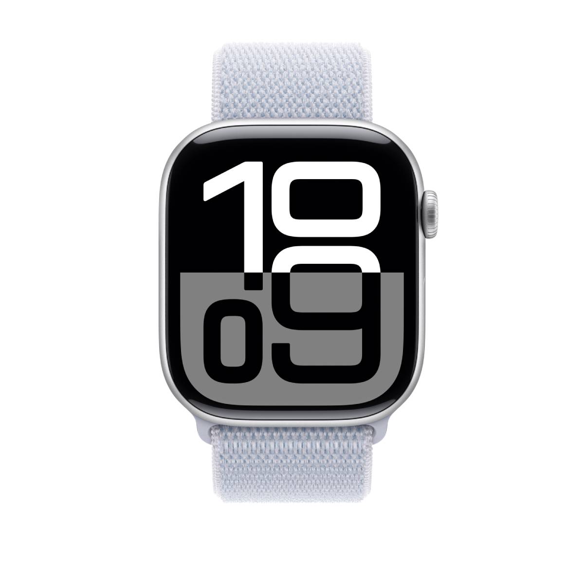Apple Watch Series 10 GPS, 46 mm Silver Aluminium Case with Blue Cloud Sport Loop – MWWN3 - XtraSure | Apple Authorized Reseller in Myanmar