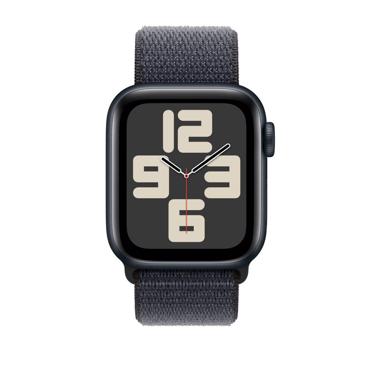 Apple Watch Series SE 2nd Gen GPS, 44mm Midnight Aluminium Case with Ink Sport Loop – MXEP3 (2024)
