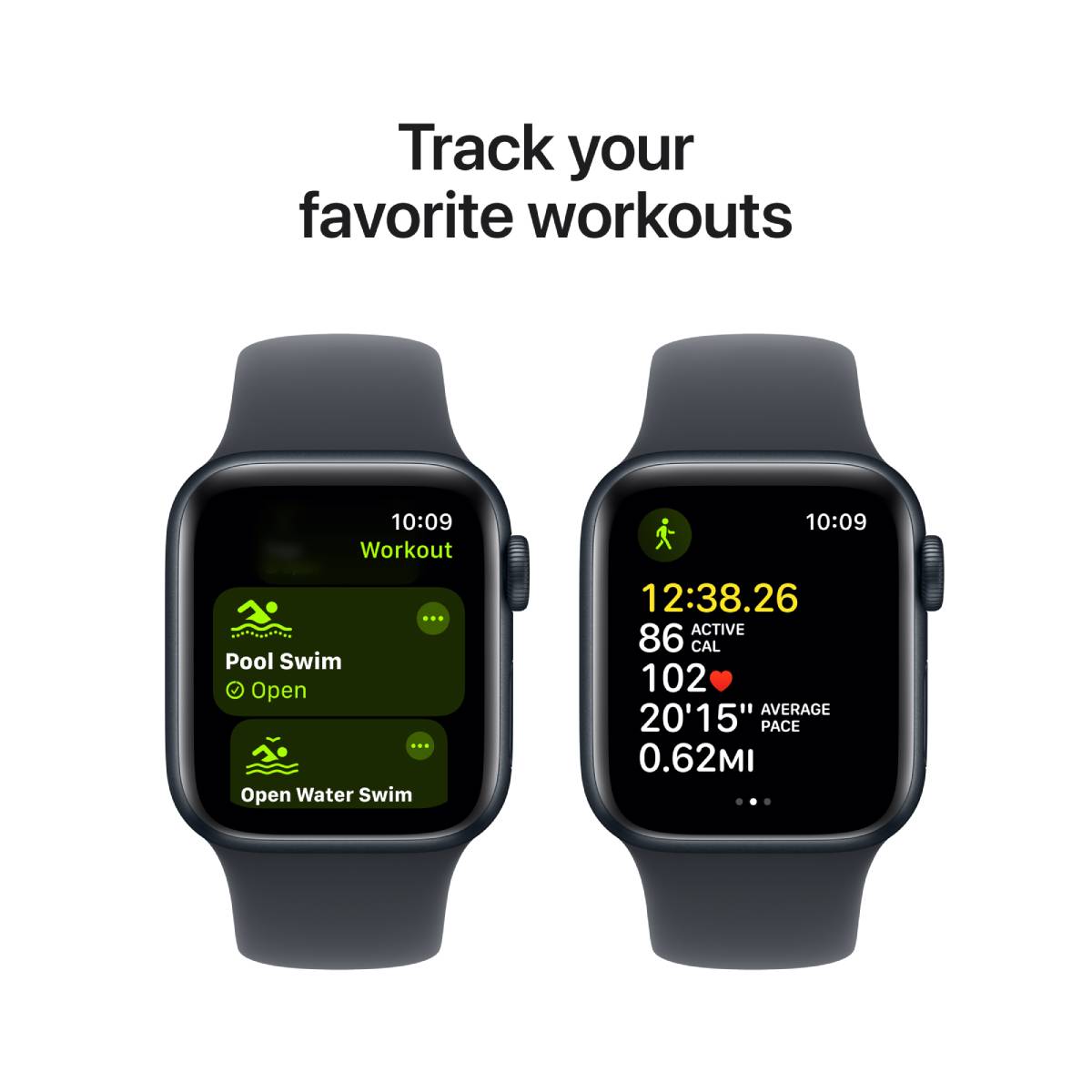 Apple Watch Series SE 2nd Gen GPS, 40mm Midnight Aluminium Case with Midnight Sport Band – MXE73 (S/M) 2024 - XtraSure | Apple Authorized Reseller in Myanmar