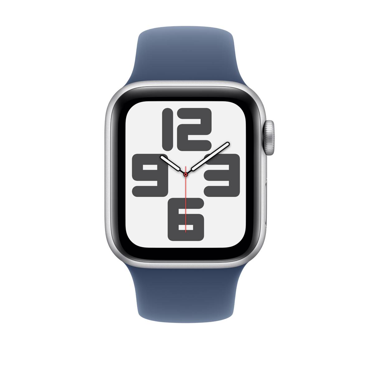 Apple Watch Series SE 2nd Gen GPS, 40mm Silver Aluminium Case with Denim Sport Band – MXED3 (M/L) 2024 - XtraSure | Apple Authorized Reseller in Myanmar