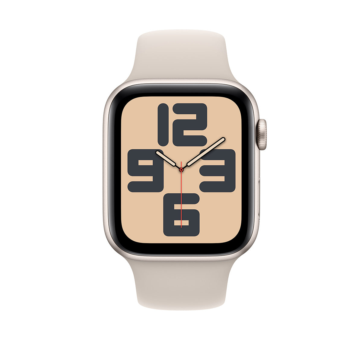 Apple Watch Series SE 2nd Gen GPS, 40mm Starlight Aluminium Case with Starlight Sport Band – MXEF3 (S/M) 2024