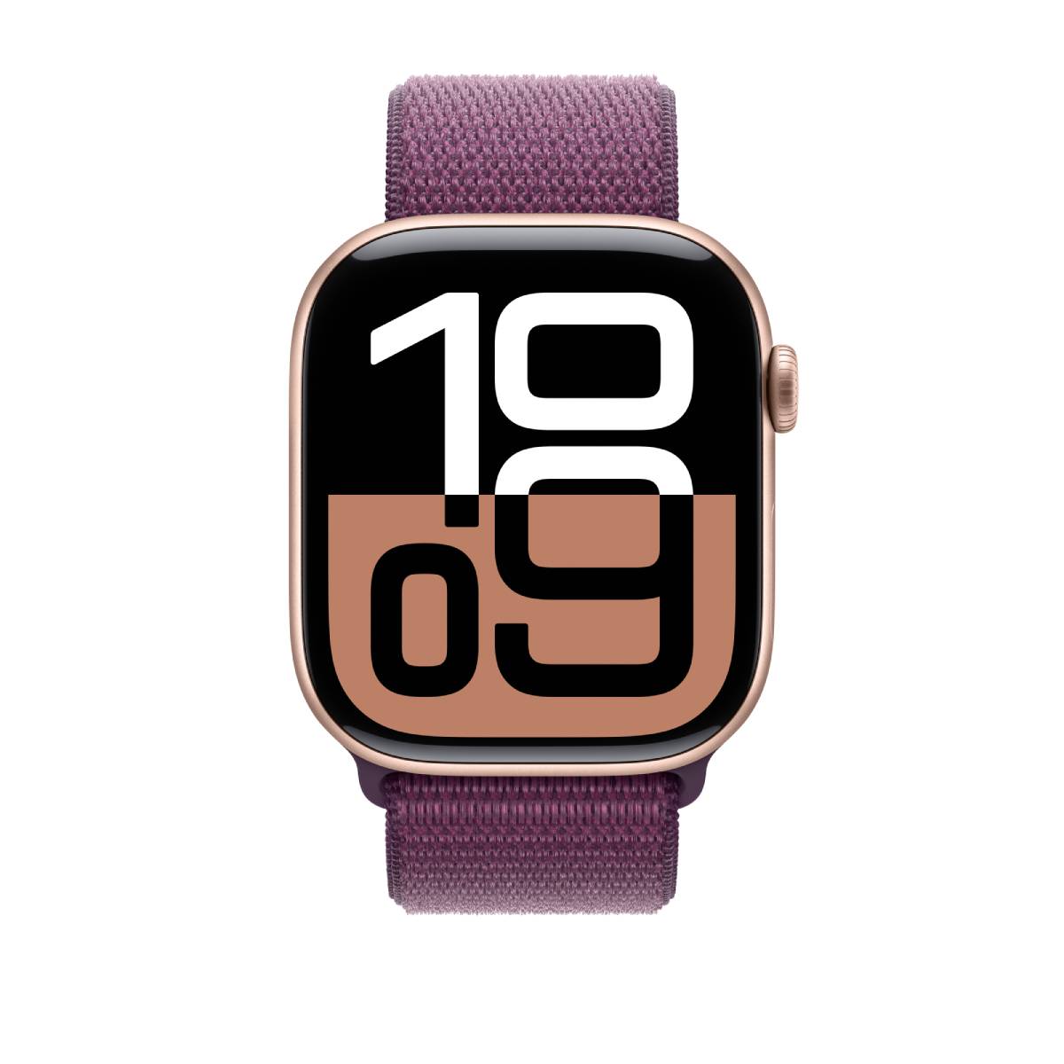 Apple Watch Series 10 GPS, 46 mm Rose Gold Aluminium Case with Plum Sport Loop – MWWV3 - XtraSure | Apple Authorized Reseller in Myanmar