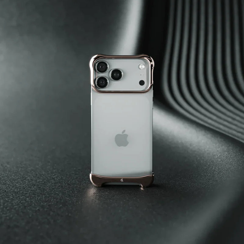 Arc Pulse Aluminum Polished Rose Bronze for iPhone 17 Pro Max (Rose)