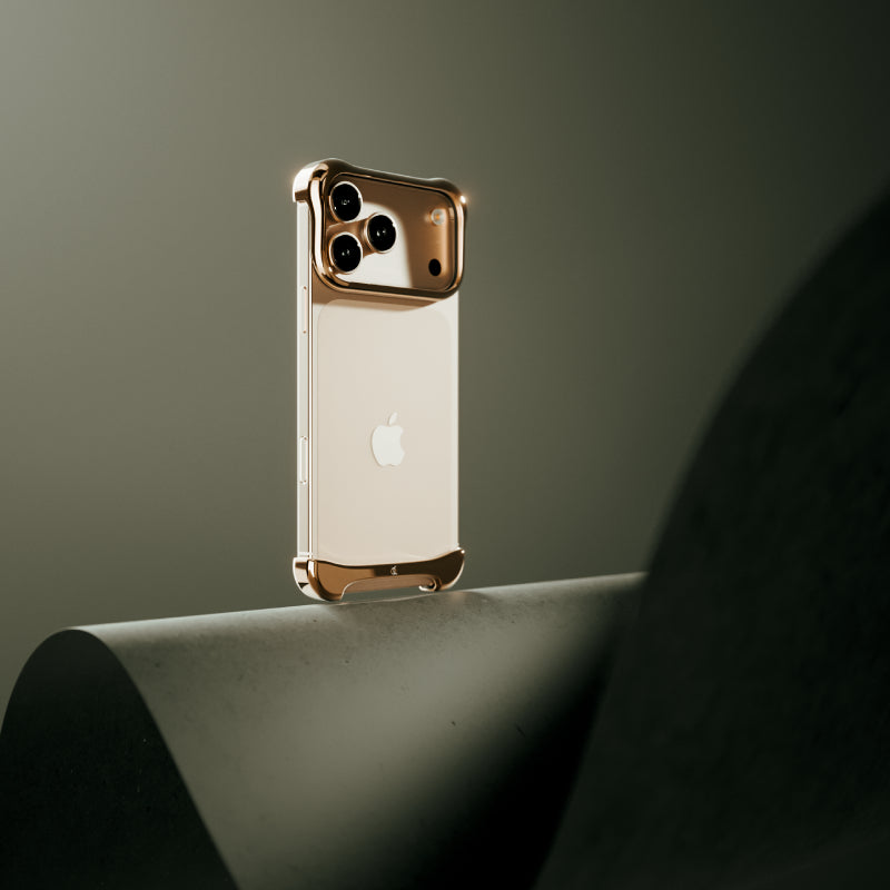 Arc Pulse Aluminum Polished Rose Bronze for iPhone 17 Pro Max (Rose)