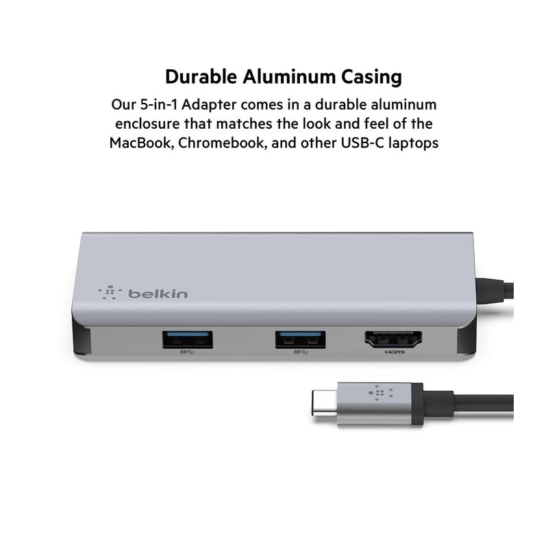 Belkin USB-C Multiport Hub (5-in-1)