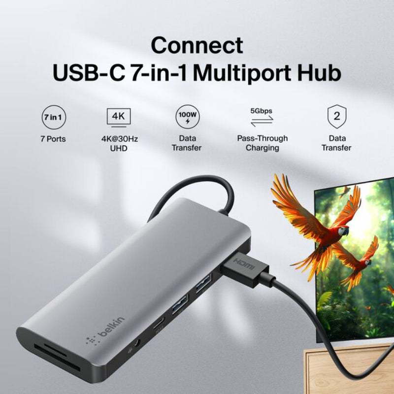 Belkin USB-C Multiport Hub (7 in 1)