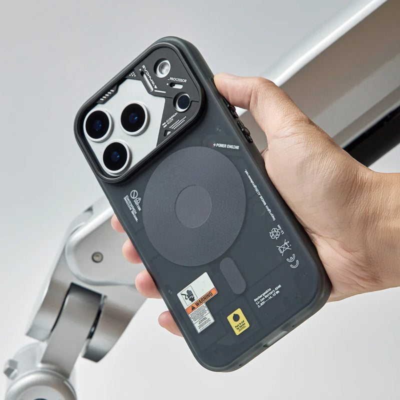 Wakcas Frosted Mechanical Anti-Drop MagSafe Case for iPhone 18 Series