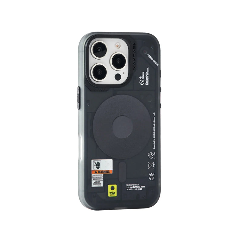 Wakcas Frosted Mechanical Anti-Drop MagSafe Case for iPhone 18 Series