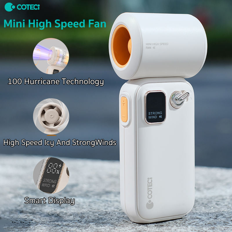 COTECi Mini High Speed Fan with Smart Display