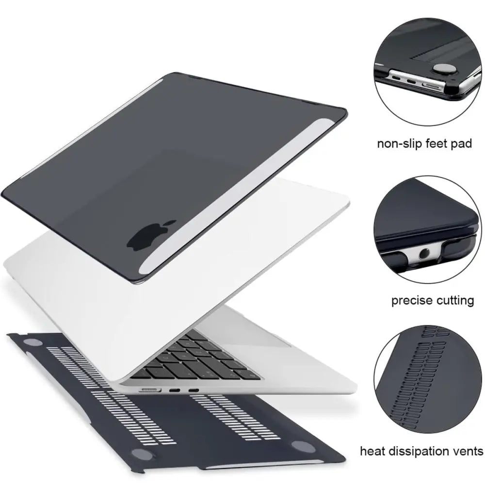 COTECi Universal Crystal Macbook Case for MB Air 15" (2025-2022 M4/M3/M2) - XtraSure | Apple Authorized Reseller in Myanmar