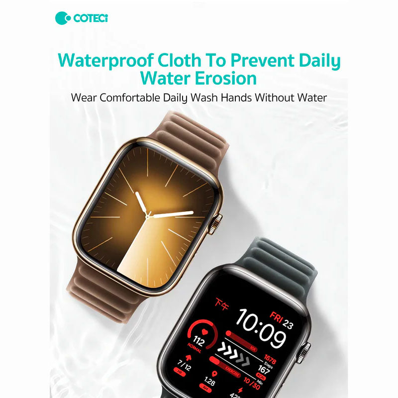 COTECi W112 Fine Weave Twill Dual Magnet Strap for Apple Watch (42mm/44mm/45mm/49mm) - XtraSure | Apple Authorized Reseller in Myanmar