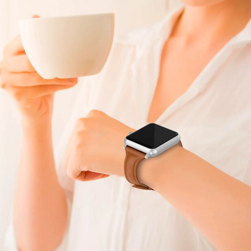 COTECi W66 Small Pretty Waist Leather Strap for Apple Watch(38mm/40mm) - XtraSure | Apple Authorized Reseller in Myanmar