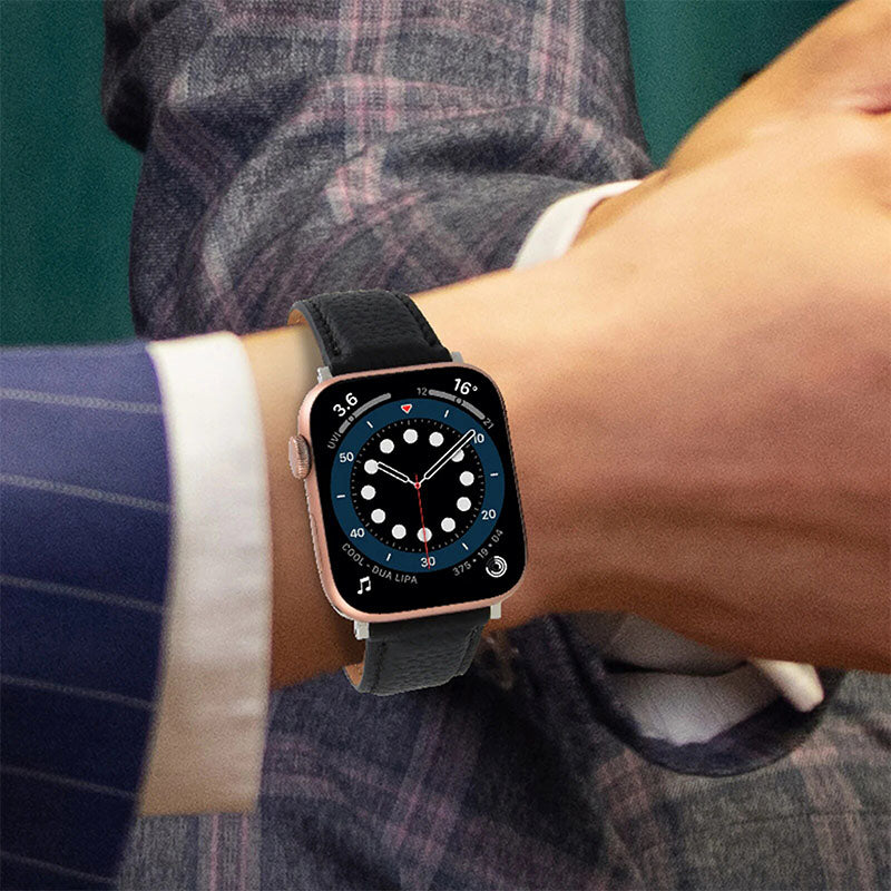 COTECi W70 Classic Leather Strap for Apple Watch (42mm/44mm) - XtraSure | Apple Authorized Reseller in Myanmar