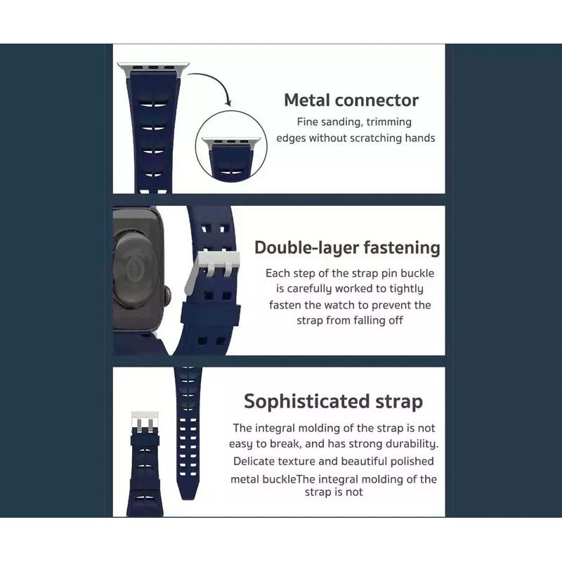 COTECi W89 soft series silicone band for Apple Watch (42mm/44mm/45mm) - XtraSure | Apple Authorized Reseller in Myanmar