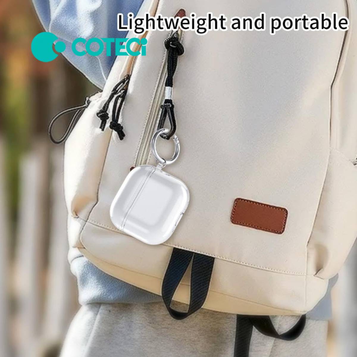 COTECi Crystal Transparent Protective Case for AirPod 4 - XtraSure | Apple Authorized Reseller in Myanmar