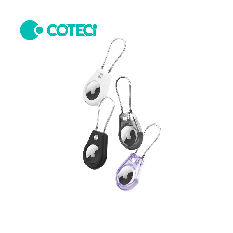 COTECi Steel Wire Rope Protective Shell for Airtag