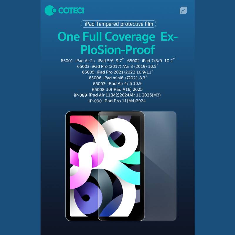 COTECi iPad tempered protective film for iPad