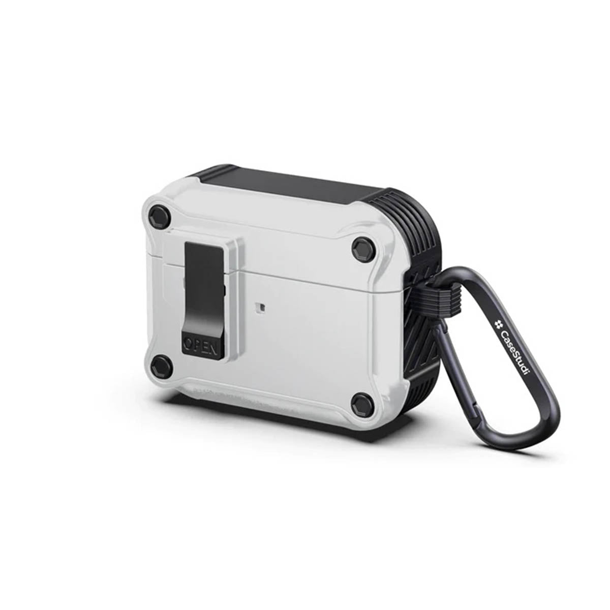 Case Studi Airpods Impact Case for AirPods Pro 2 (White & Black) - XtraSure | Apple Authorized Reseller in Myanmar