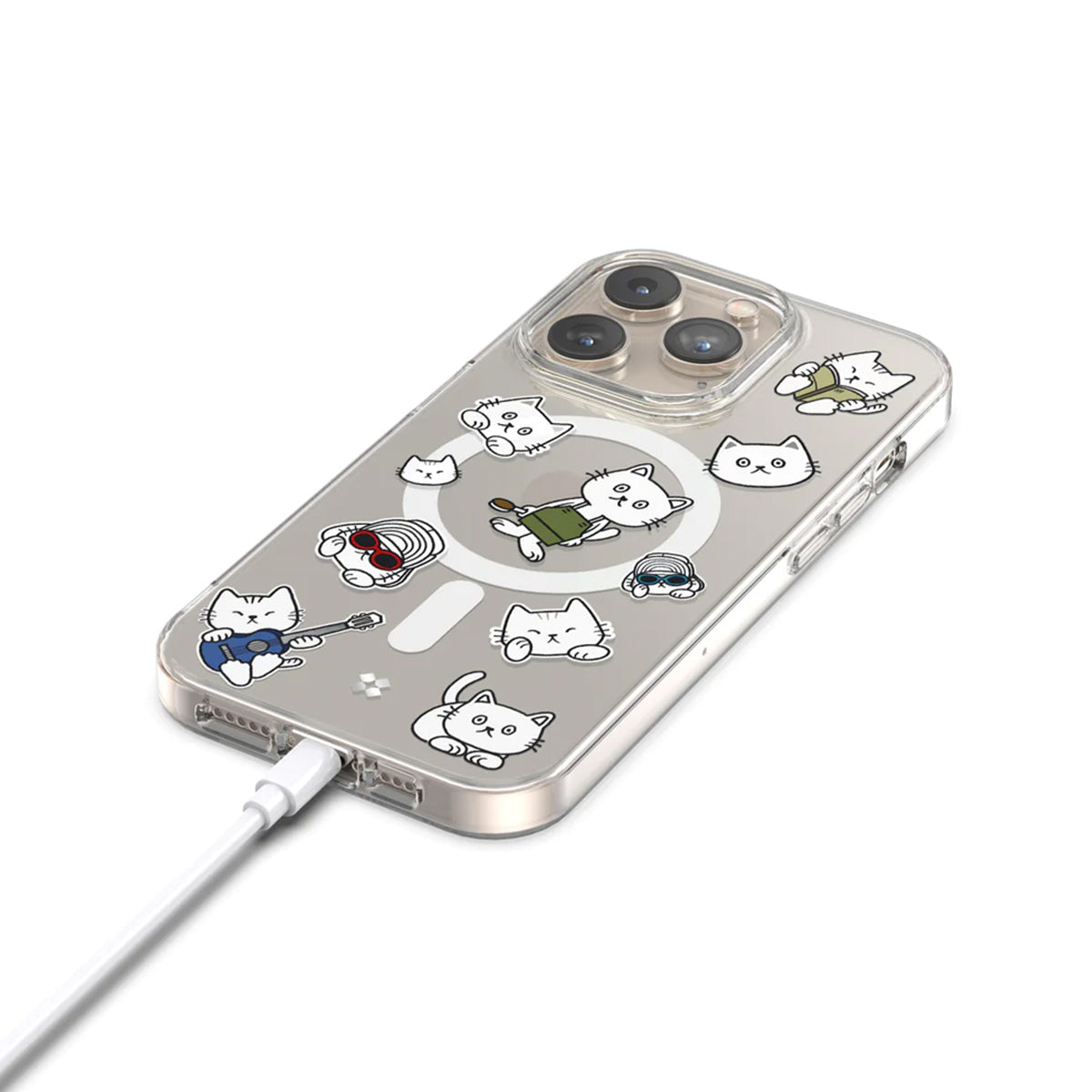 Case Studi Combo Cast Case for iPhone 15 Series (Clear) - XtraSure | Apple Authorized Reseller in Myanmar