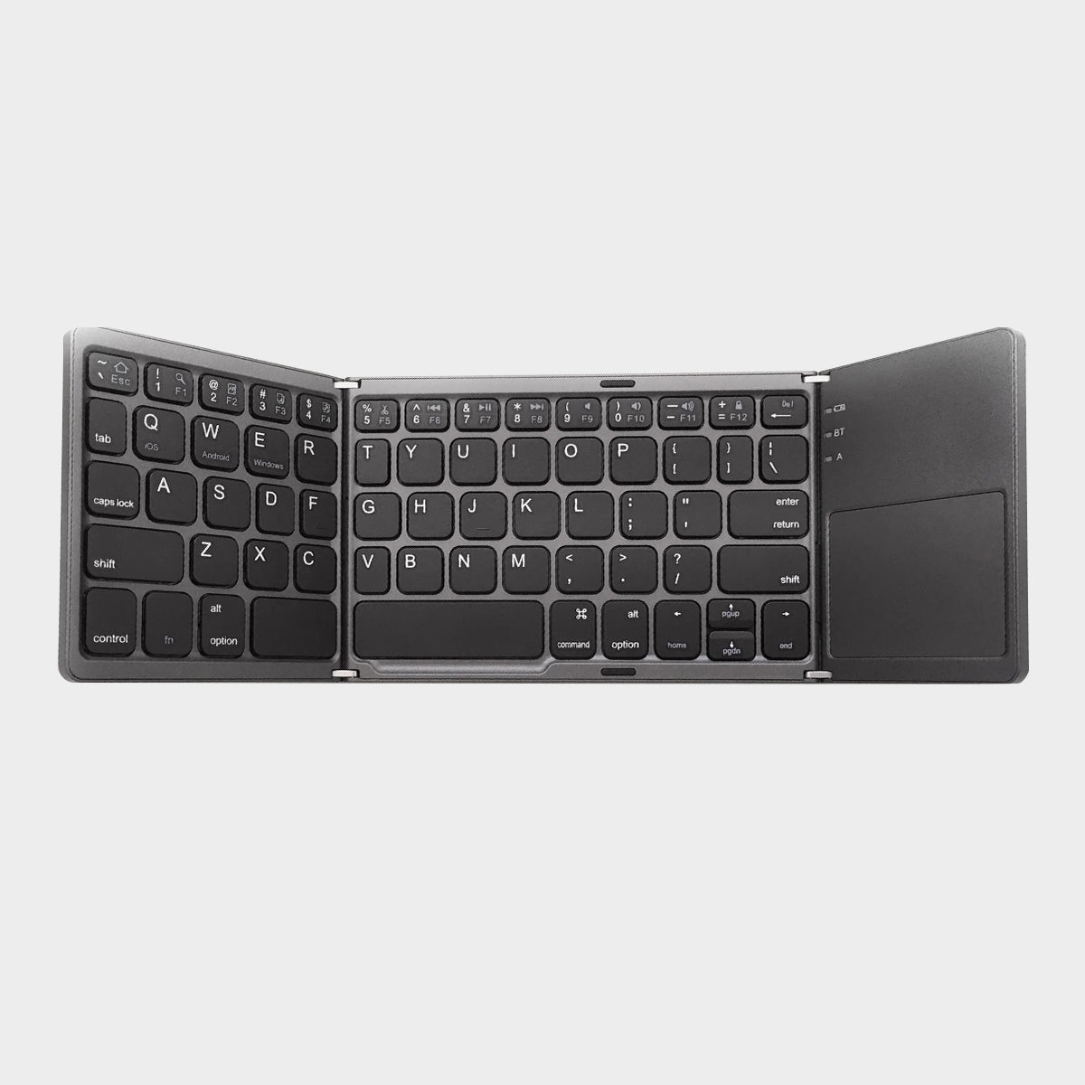 Case Studi Folding Keyboard with Touch Pad (Dark Grey) - XtraSure | Apple Authorized Reseller in Myanmar