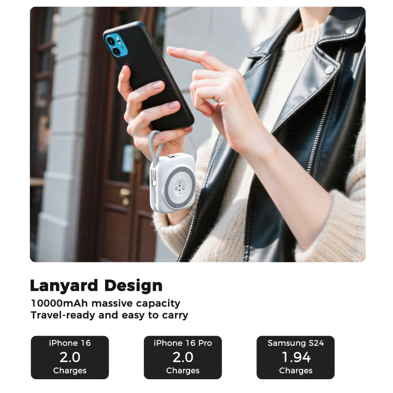Choetech 10000 mAh 22.5W Concentric Circle Magnetic Power Bank