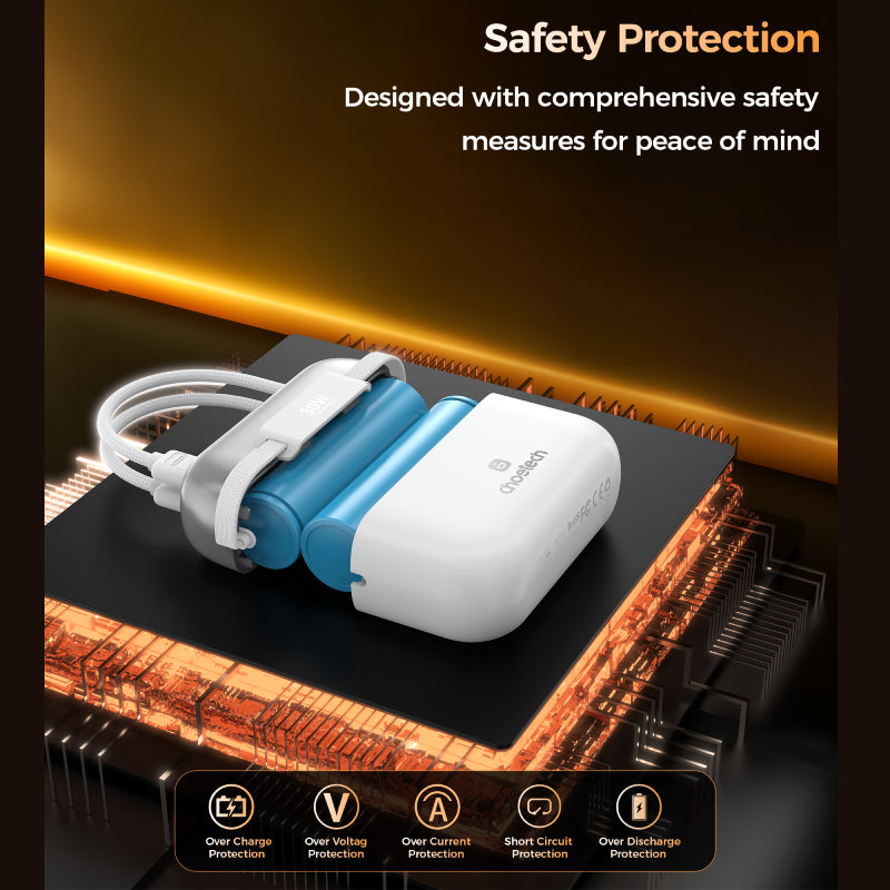 Choetech 10000 mAh 30W 2C Line Power Bank