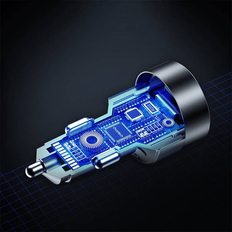Choetech 130W Dual USB-C Fast Car Charger (TC0011)