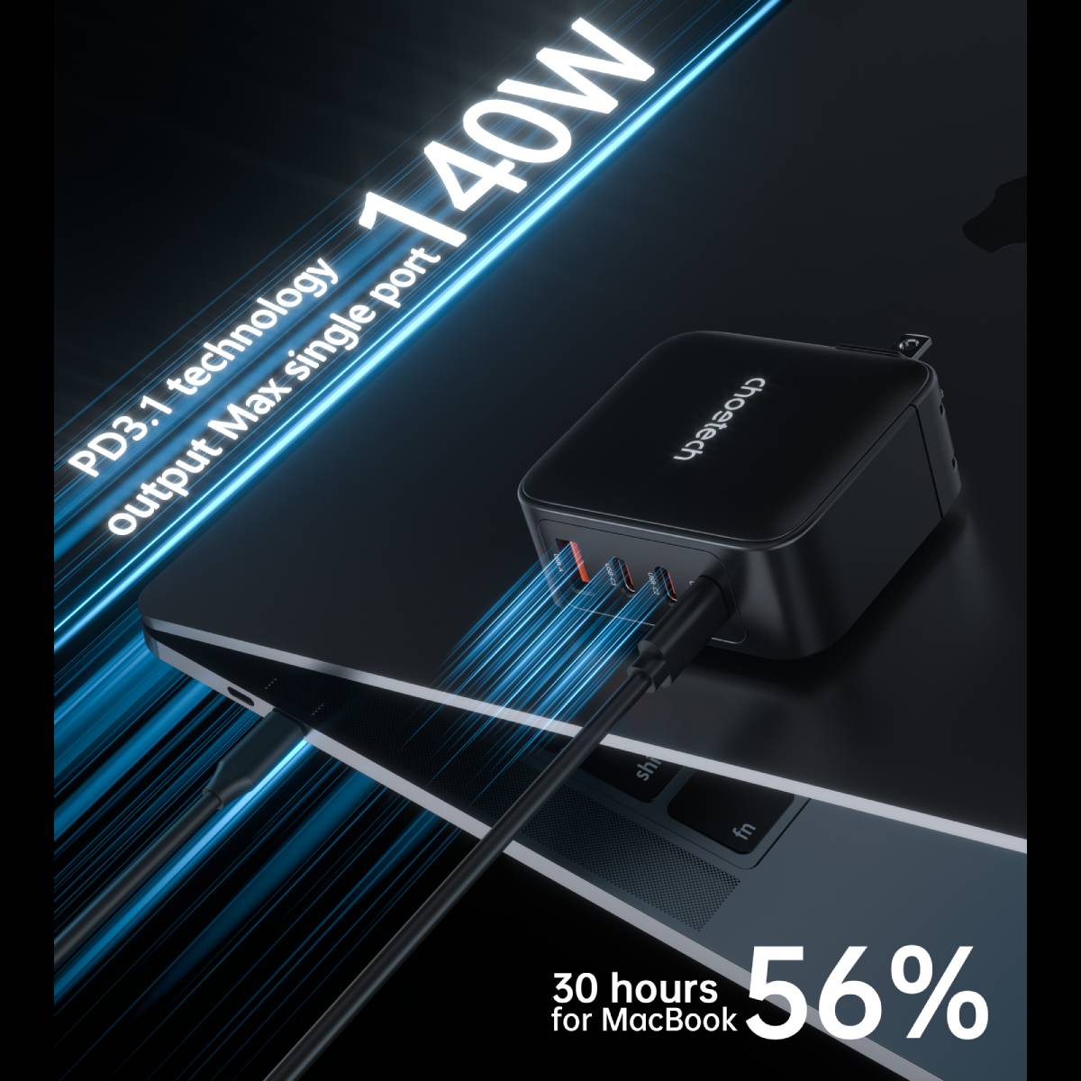Choetech 140W GaN Wall Charger (PD3016)