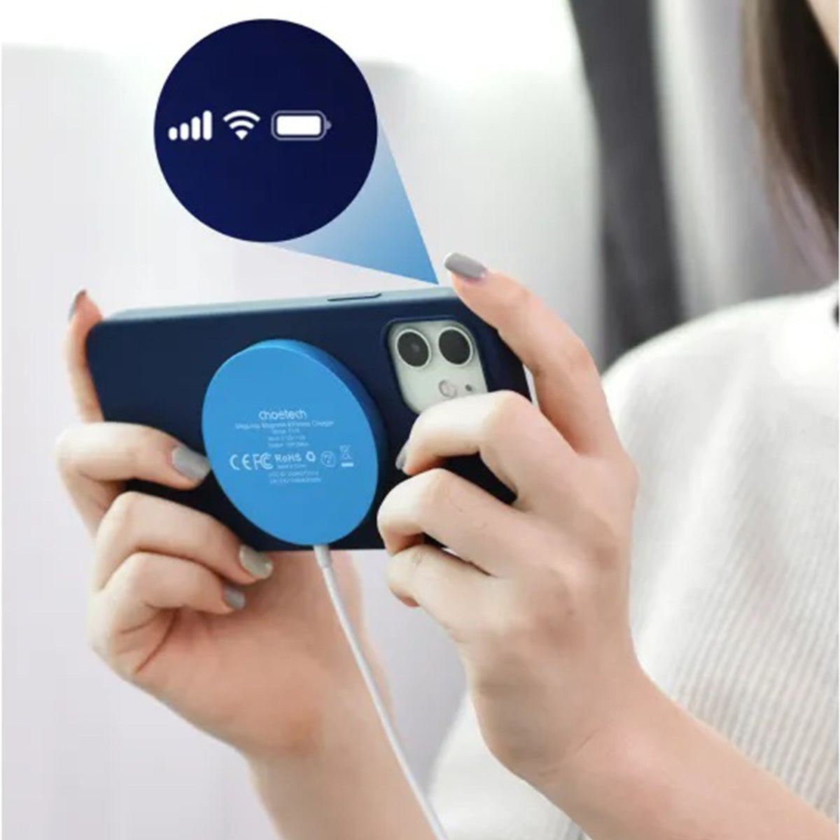 Choetech 15W Removable Wireless Magnetic Charger T518-F