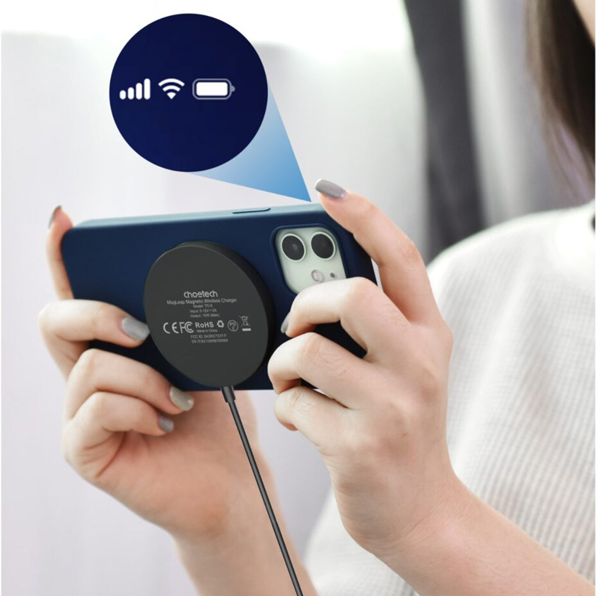 Choetech 15W Removable Wireless Magnetic Charger T518-F