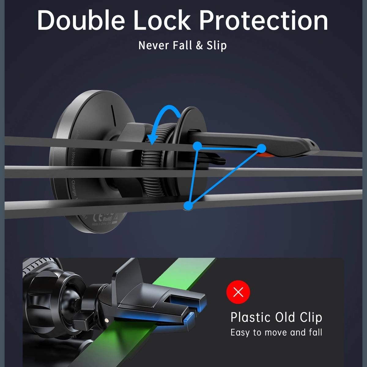 Choetech 15W Wireless Car Charger (T204-F) - XtraSure | Apple Authorized Reseller in Myanmar