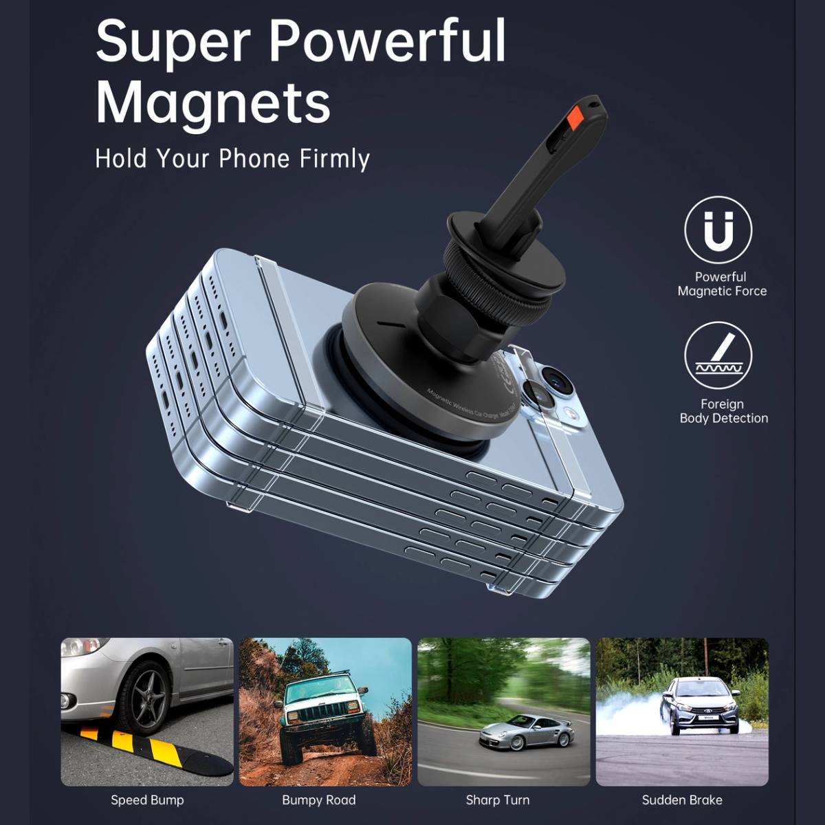 Choetech 15W Wireless Car Charger (T204-F) - XtraSure | Apple Authorized Reseller in Myanmar