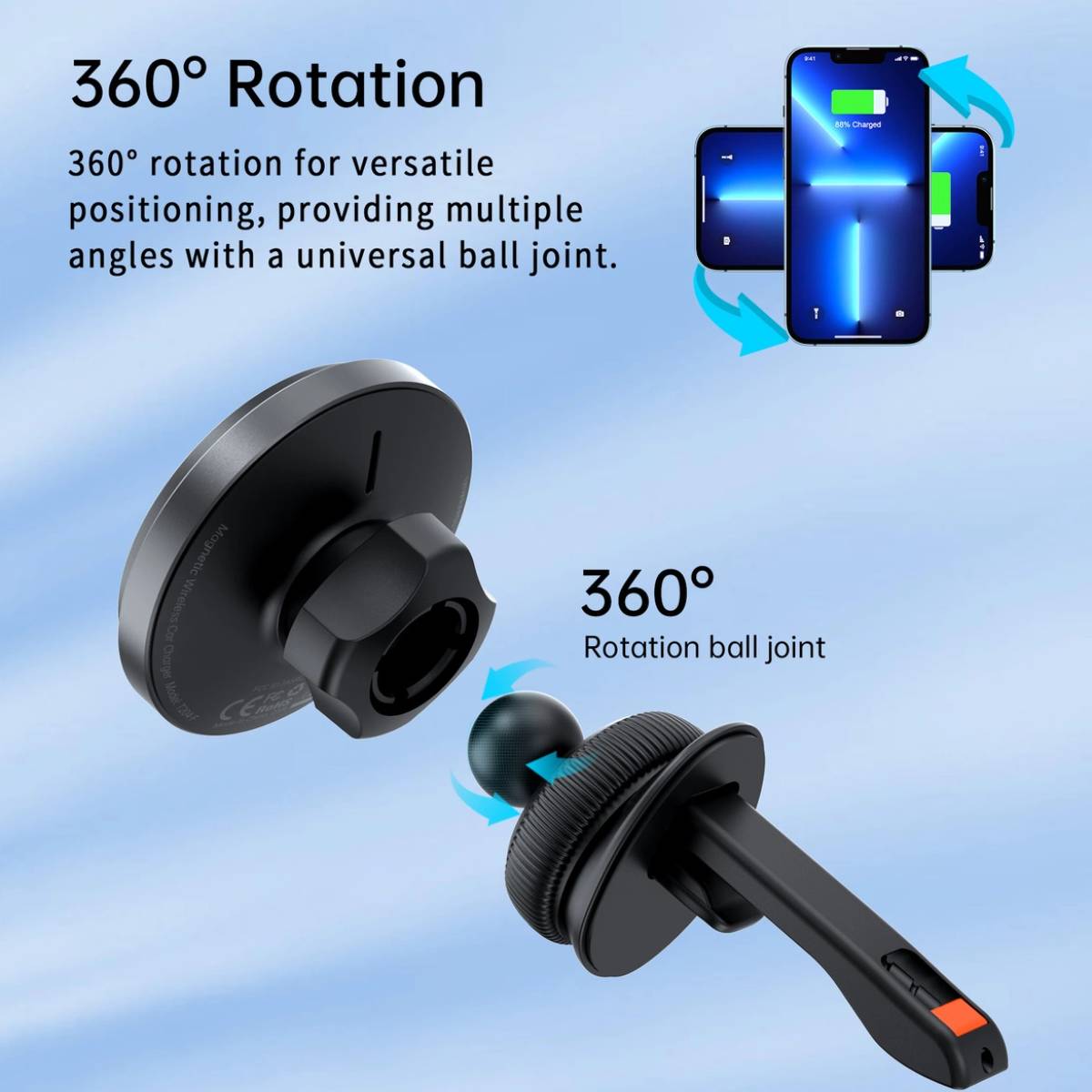 Choetech 15W Wireless Car Charger (T204-F) - XtraSure | Apple Authorized Reseller in Myanmar