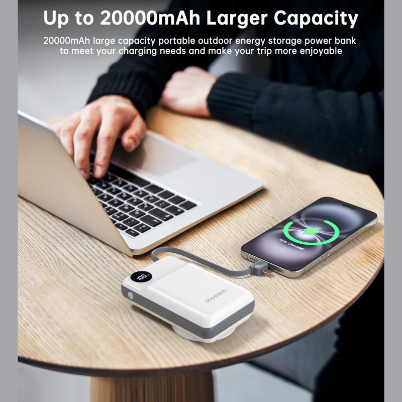 Choetech 20000mAh LED display power bank for Mobile and Apple watch (B696)
