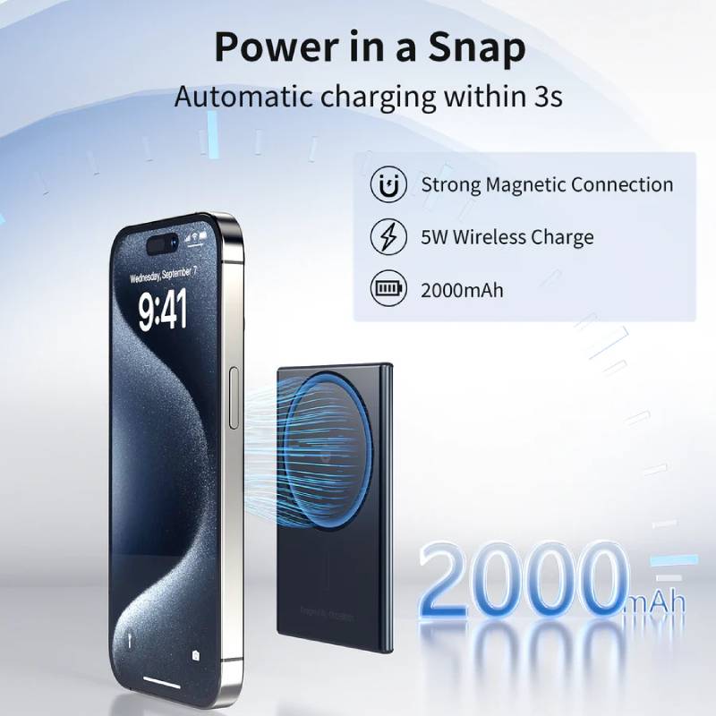 Choetech 2000 mAh 5.5mm Thinnest Magsafe Power Bank (B708) - XtraSure | Apple Authorized Reseller in Myanmar