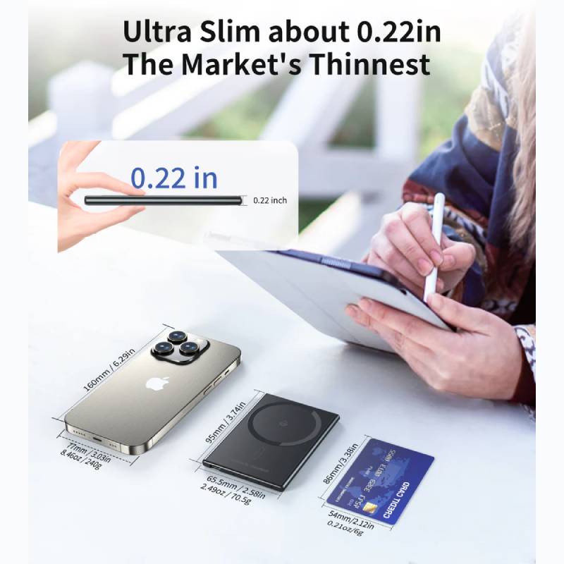 Choetech 2000 mAh 5.5mm Thinnest Magsafe Power Bank (B708) - XtraSure | Apple Authorized Reseller in Myanmar