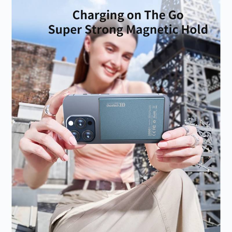 Choetech 2000 mAh 5.5mm Thinnest Magsafe Power Bank (B708) - XtraSure | Apple Authorized Reseller in Myanmar