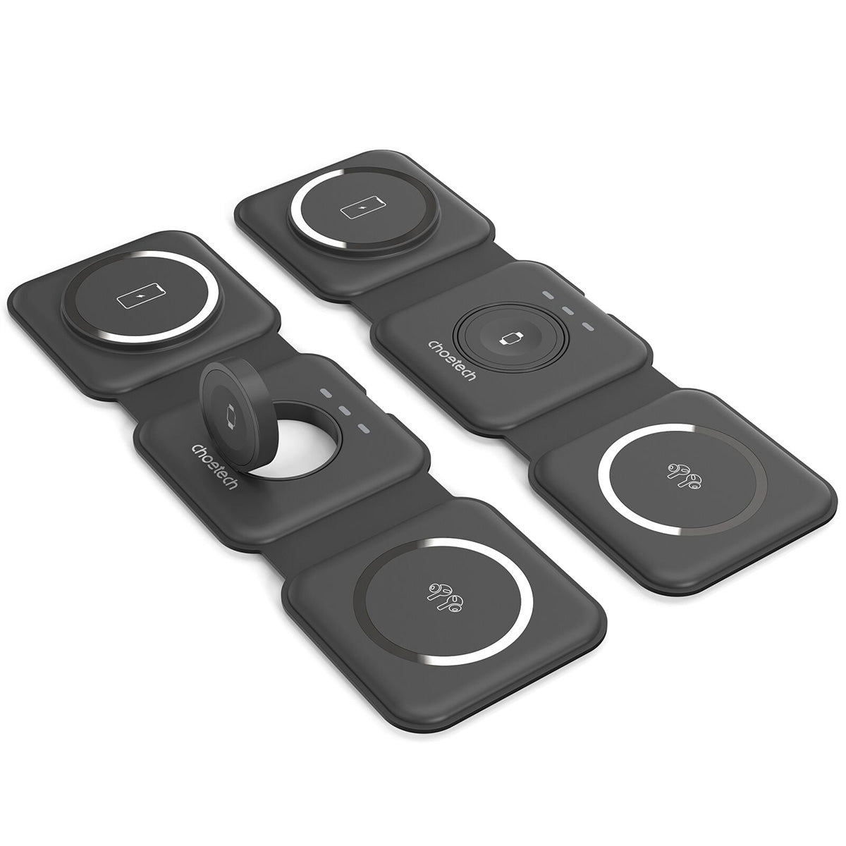 Choetech 3-in-1 Foldable Magnetic Wireless Charging Station T588-F