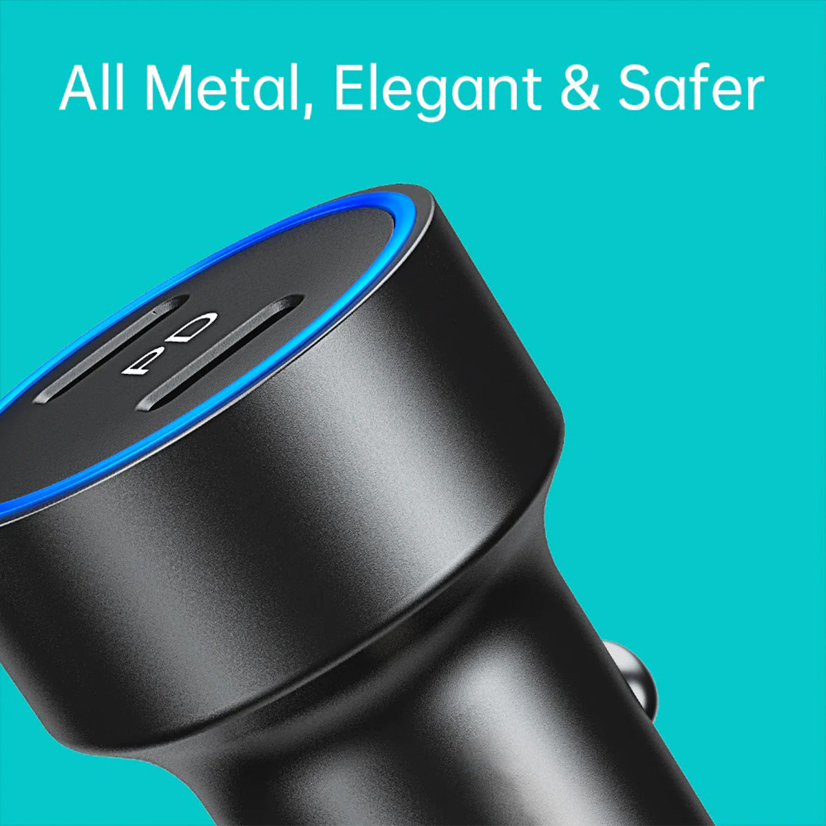 Choetech 36W Dual Type-C Car Charger C0054 (Black) - XtraSure | Apple Authorized Reseller in Myanmar