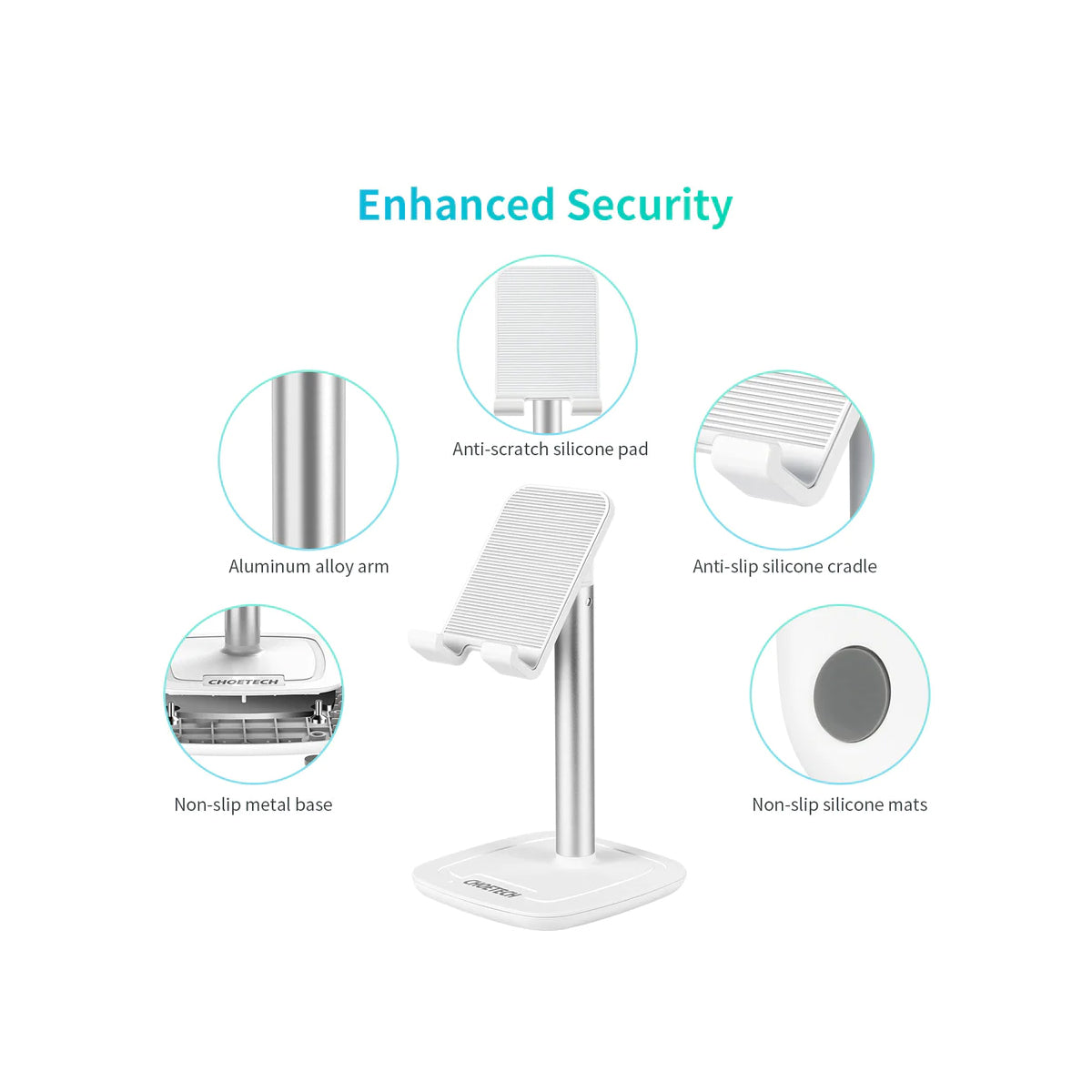 Choetech Adjustable Height Phone Stand (H035) - XtraSure | Apple Authorized Reseller in Myanmar