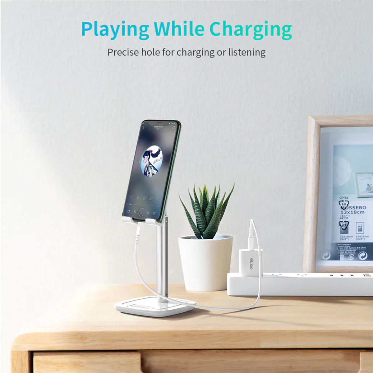Choetech Adjustable Height Phone Stand (H035) - XtraSure | Apple Authorized Reseller in Myanmar