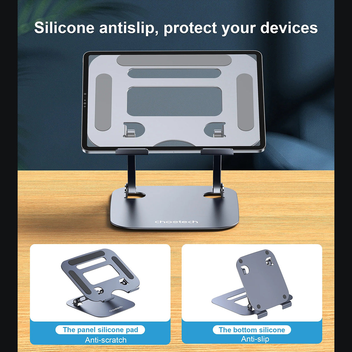 Choetech Laptop Stand H061 (Gray) - XtraSure | Apple Authorized Reseller in Myanmar